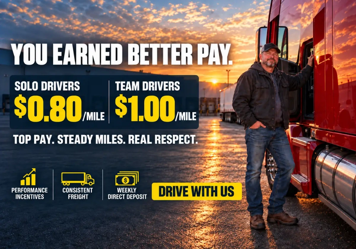 You Earned Better Pay. Here's a Company That Agrees. - ProSport Express Chicago Trucking Company